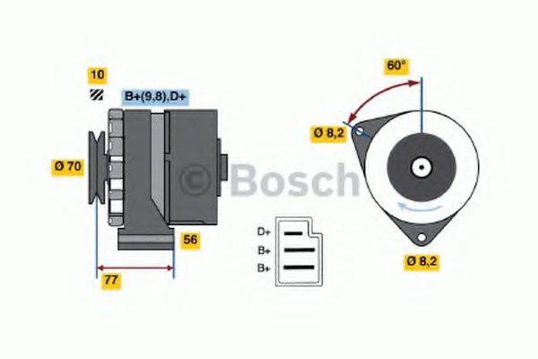 BOSCH 0986031390 Генератор