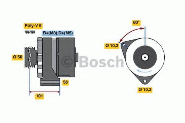 BOSCH 0986035890 Генератор