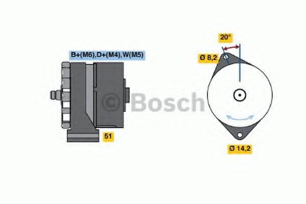 BOSCH 0986034370 Генератор