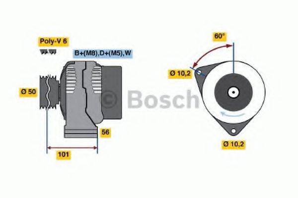 BOSCH 0986036810 Генератор