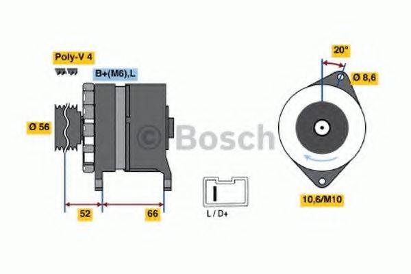 BOSCH 0986036851 Генератор