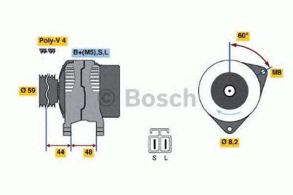 BOSCH 0986037981 Генератор