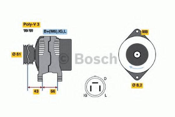 BOSCH 0986038471 Генератор