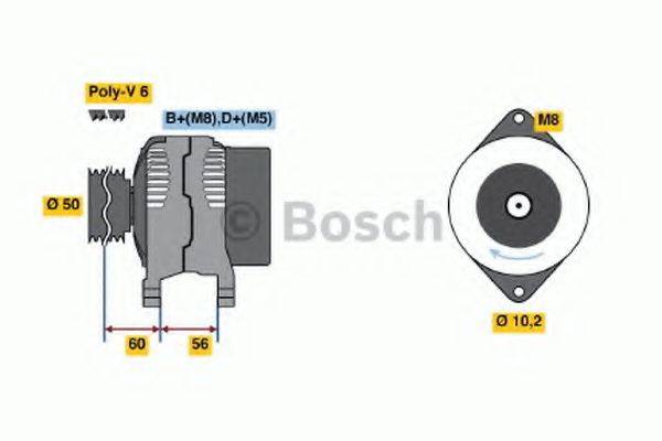 BOSCH 0986043680 Генератор