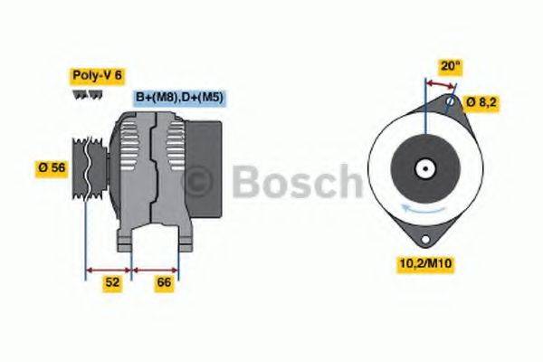 BOSCH 0986038791 Генератор