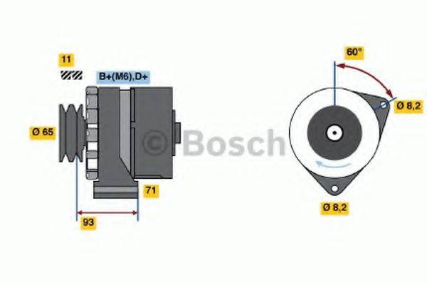 BOSCH 0986039150 Генератор