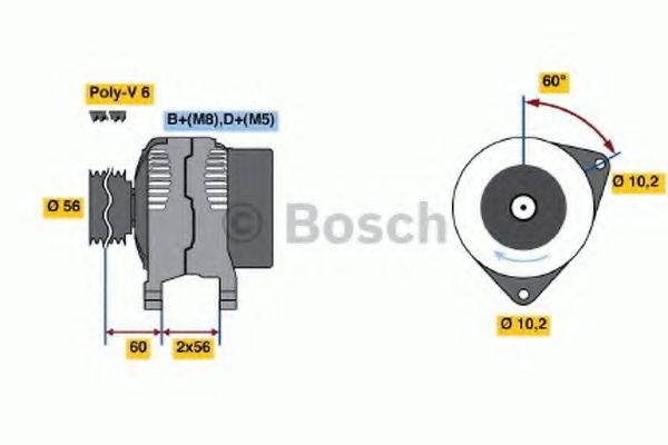 BOSCH 0123505003 Генератор