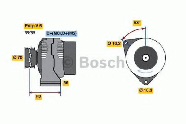 BOSCH 0986039300 Генератор