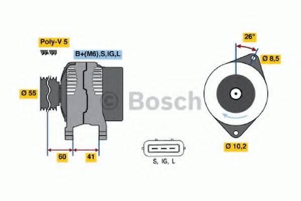 BOSCH 0986039460 Генератор