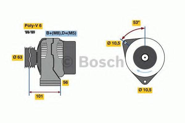 BOSCH 0986039760 Генератор