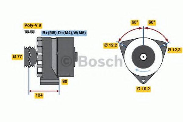 BOSCH 0986041030 Генератор