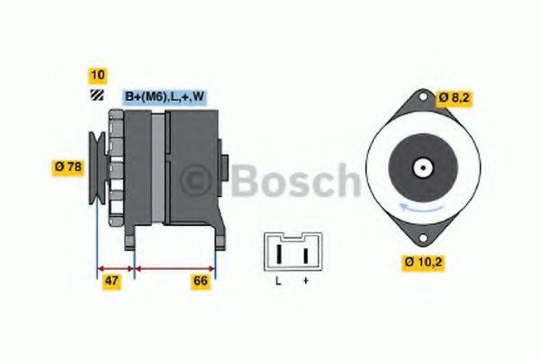 BOSCH 0986040051 Генератор