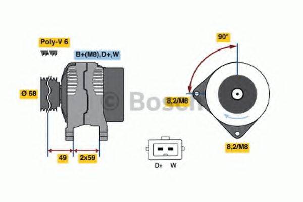 BOSCH 0123515016 Генератор