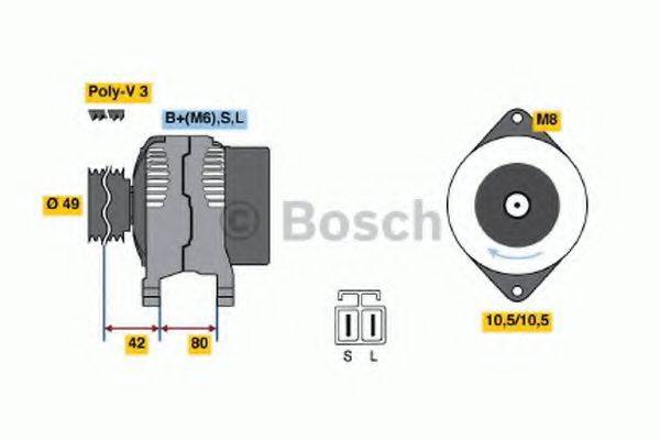 BOSCH 0986040441 Генератор