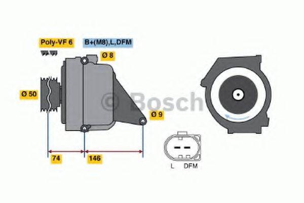 BOSCH 0986041760 Генератор