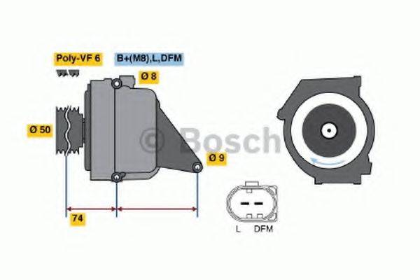 BOSCH 01220AA1A0 Генератор