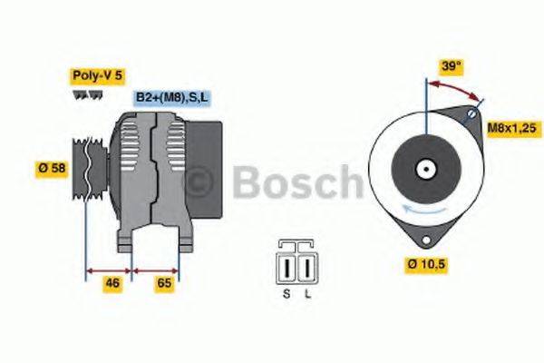 BOSCH 0124325008 Генератор