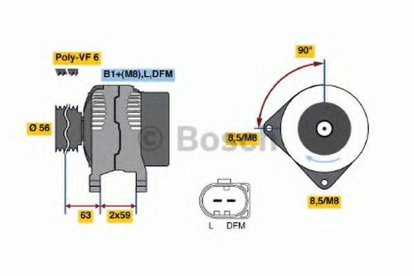 BOSCH 0986042810 Генератор