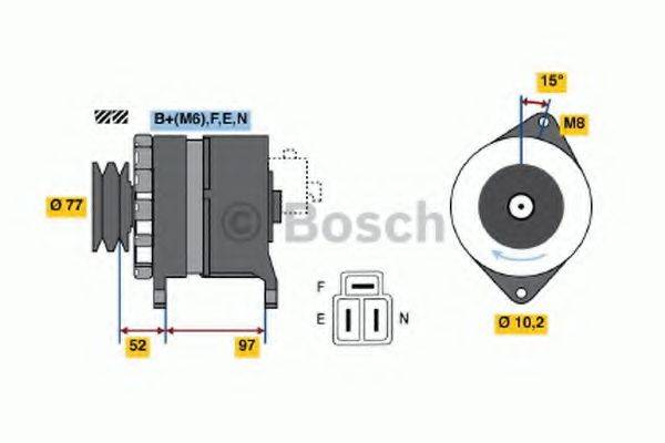 BOSCH 0986042971 Генератор