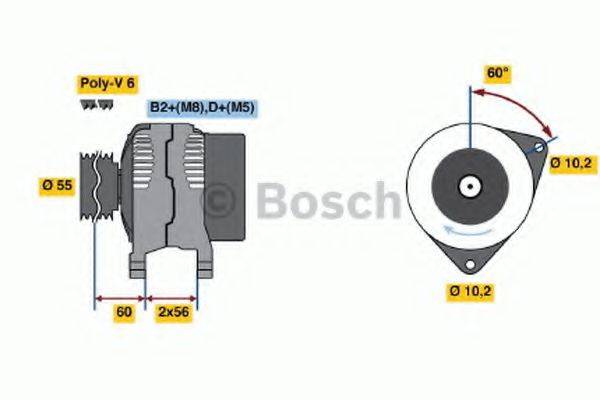 BOSCH 0986044030 Генератор