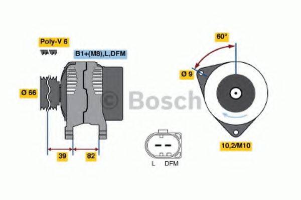 BOSCH 0986044330 Генератор