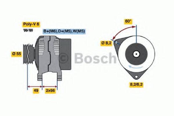 BOSCH 0986044771 Генератор