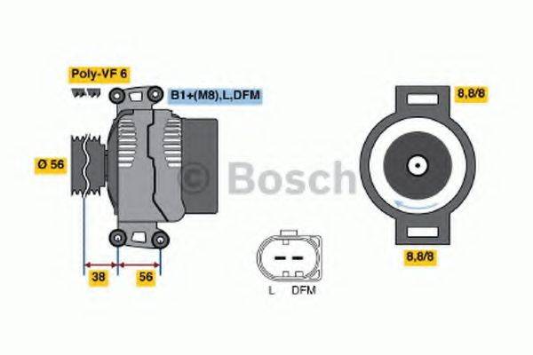 BOSCH 0986044910 Генератор