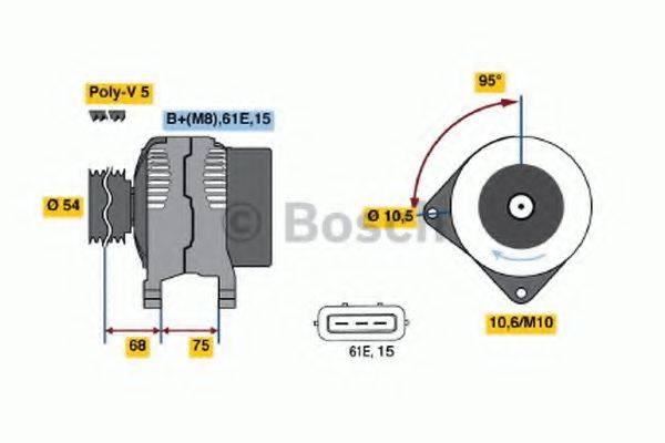 BOSCH 0986045031 Генератор