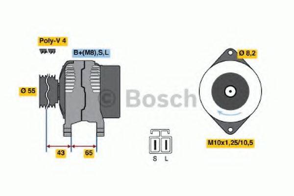 BOSCH 0986045511 Генератор