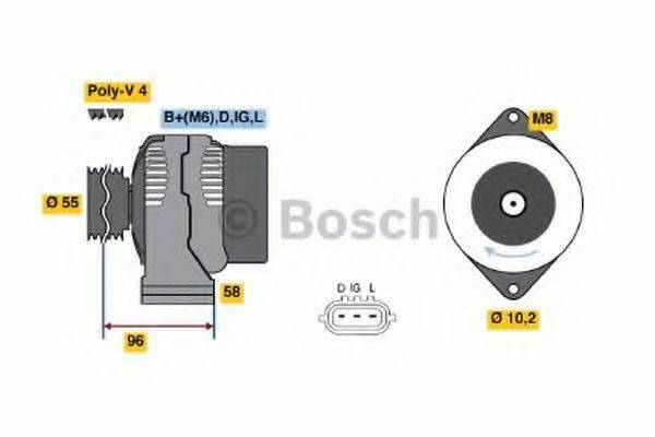 BOSCH 0986045801 Генератор