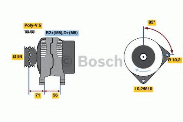 BOSCH 0986047270 Генератор