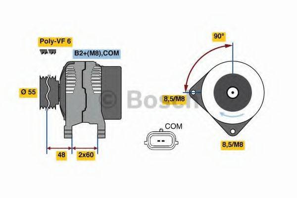 BOSCH 0986080410 Генератор