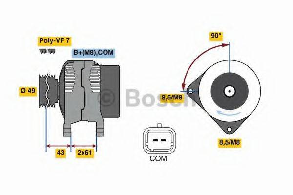 BOSCH 0986080420 Генератор