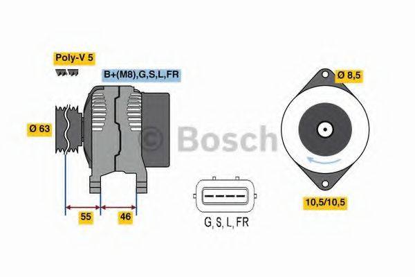 BOSCH 0986080480 Генератор