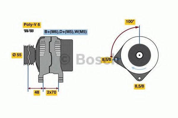 BOSCH 0986080510 Генератор