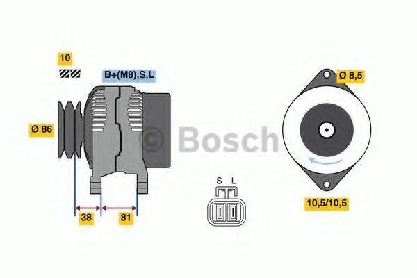 BOSCH 0986080740 Генератор