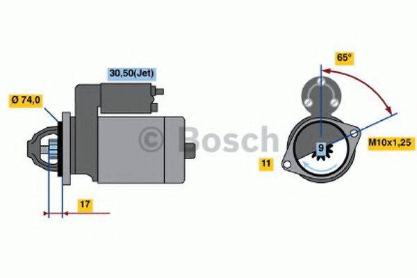 BOSCH 0001107448 Стартер