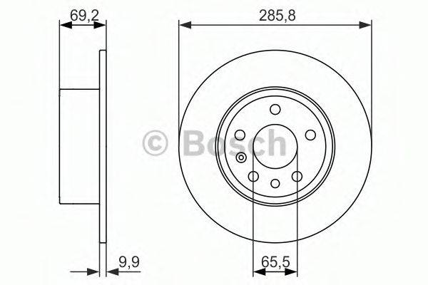 BOSCH 0986479866 гальмівний диск