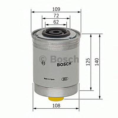 BOSCH 1457434185 Паливний фільтр