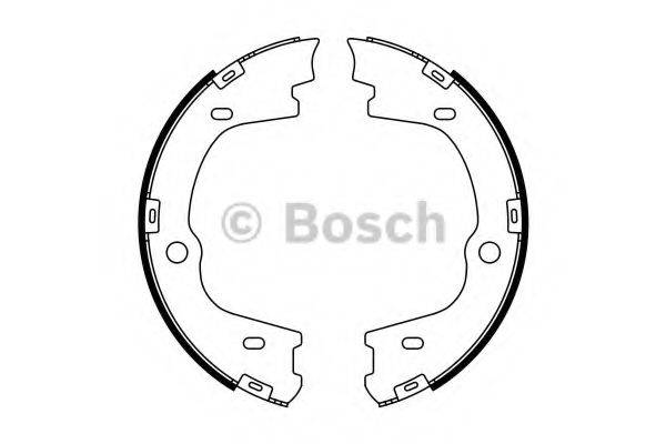 BOSCH 0986487778 Комплект гальмівних колодок, стоянкова гальмівна система