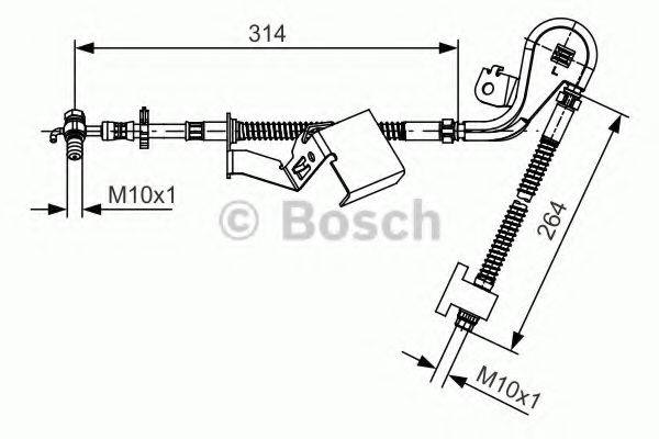 BOSCH 1987481468 Гальмівний шланг