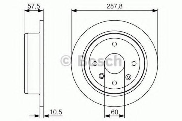 BOSCH 0986479S08 гальмівний диск