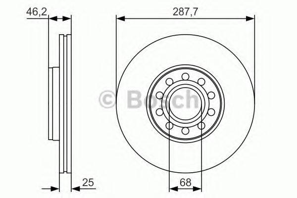 BOSCH 0986479S19 гальмівний диск