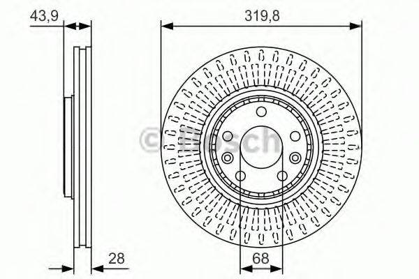 BOSCH 0986479S94 гальмівний диск