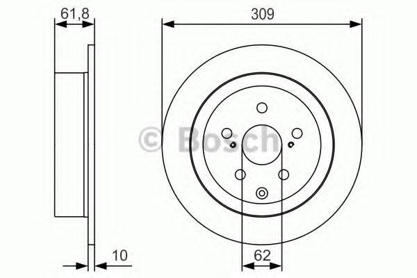 BOSCH 0986479T04 гальмівний диск