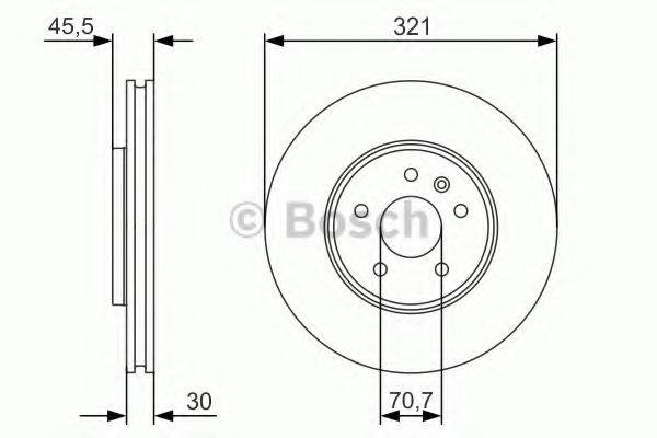 BOSCH 0986479667 гальмівний диск