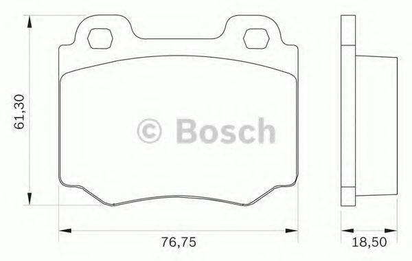 BOSCH 0986BB0031 Комплект гальмівних колодок, дискове гальмо