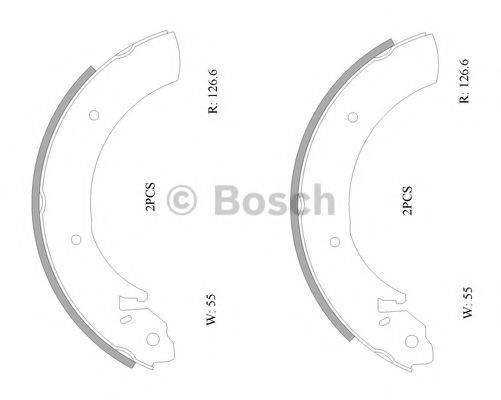 BOSCH 0986AB0886 Комплект гальмівних колодок