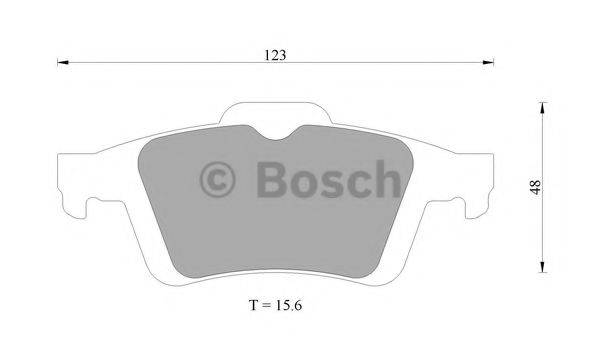 BOSCH 0986AB9212 Комплект гальмівних колодок, дискове гальмо