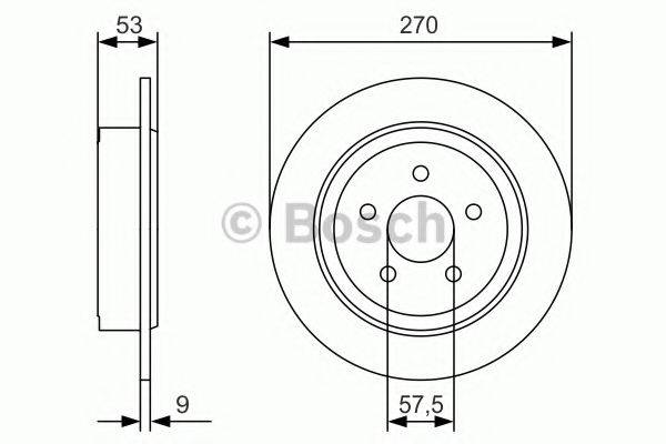 BOSCH 0986479A79 гальмівний диск